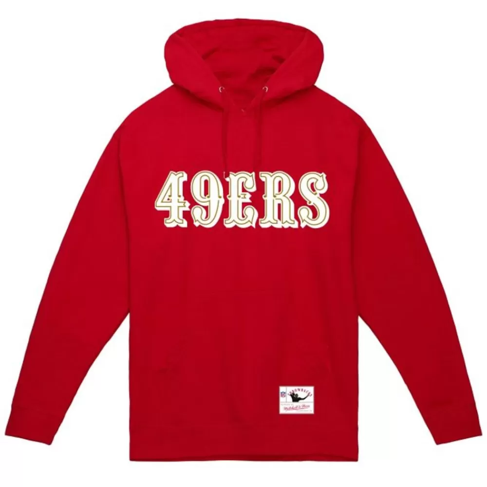 Apparel Mitchell & Ness Hoodies & Sweatshirts-Wordmark 1 Hoodie San Francisco 49Ers