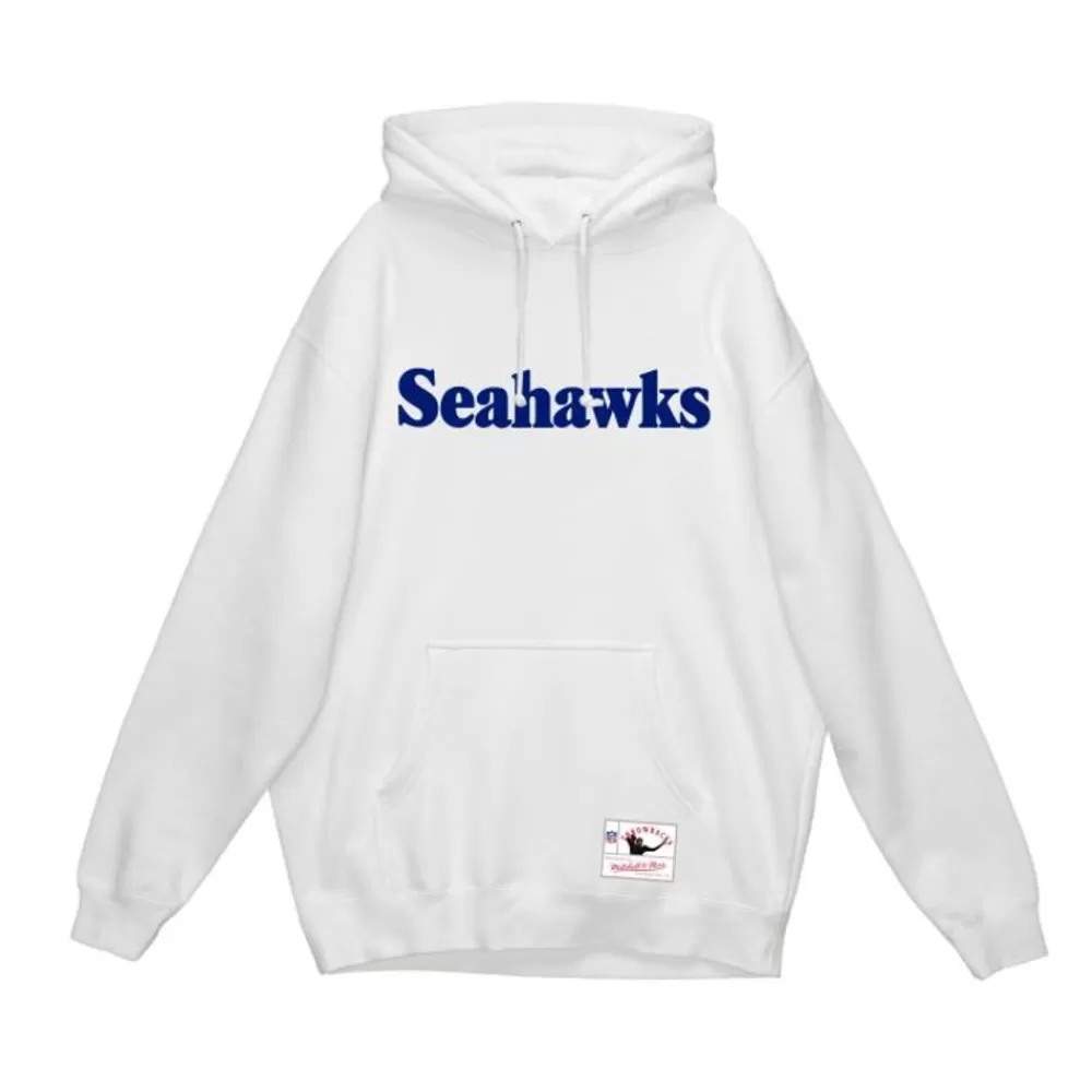 Apparel Mitchell & Ness Hoodies & Sweatshirts-Wordmark 1 Hoodie Seattle Seahawks