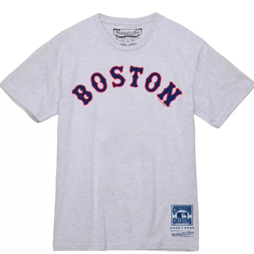Apparel Mitchell & Ness T-Shirts & Tops-Wordmark 1 Tee Boston Red Sox