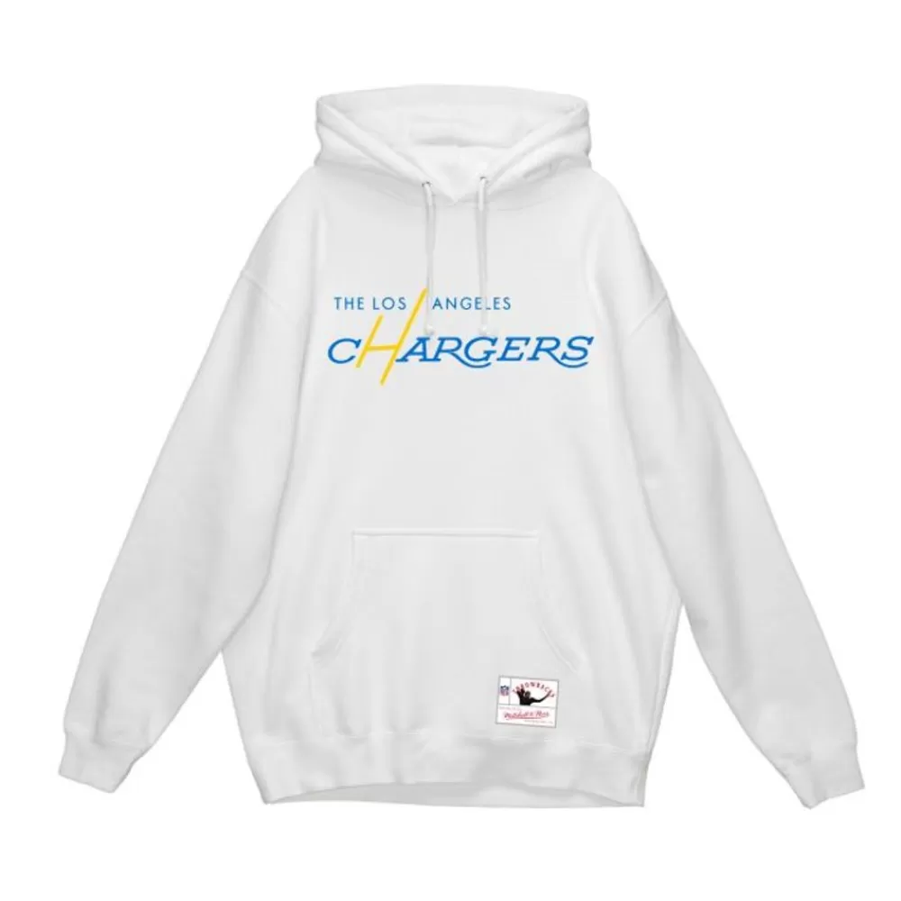 Apparel Mitchell & Ness Hoodies & Sweatshirts-Wordmark 2 Hoodie Los Angeles Chargers