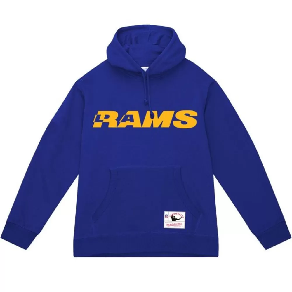 Apparel Mitchell & Ness Hoodies & Sweatshirts-Wordmark 2 Hoodie Los Angeles Rams