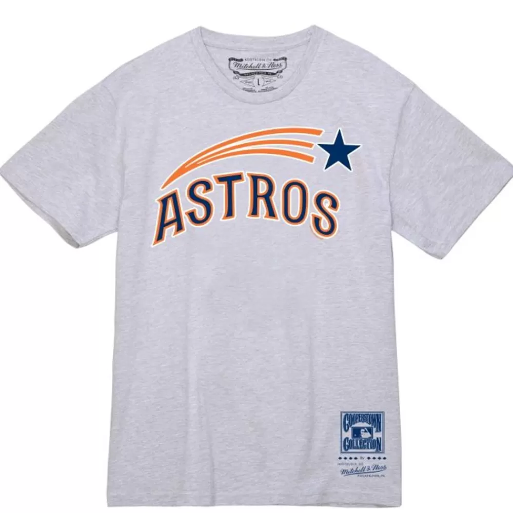 Apparel Mitchell & Ness T-Shirts & Tops-Wordmark 2 Tee Houston Astros