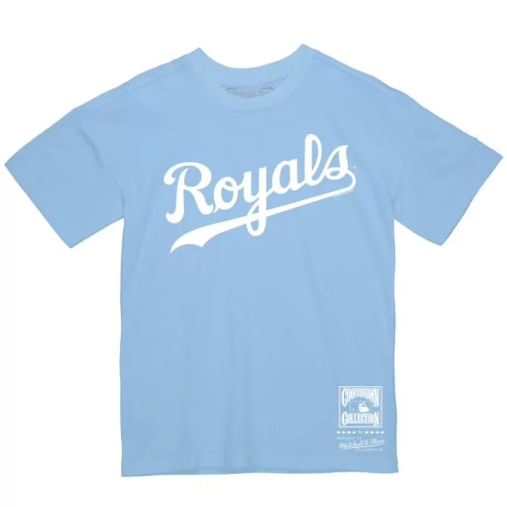 Apparel Mitchell & Ness T-Shirts & Tops-Wordmark 2 Tee Kansas City Royals