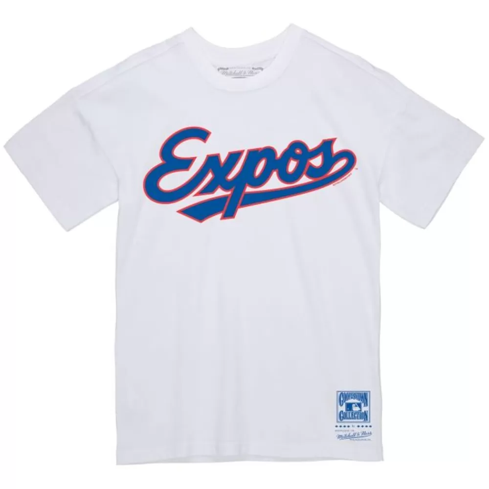 Apparel Mitchell & Ness T-Shirts & Tops-Wordmark 2 Tee Montreal Expos